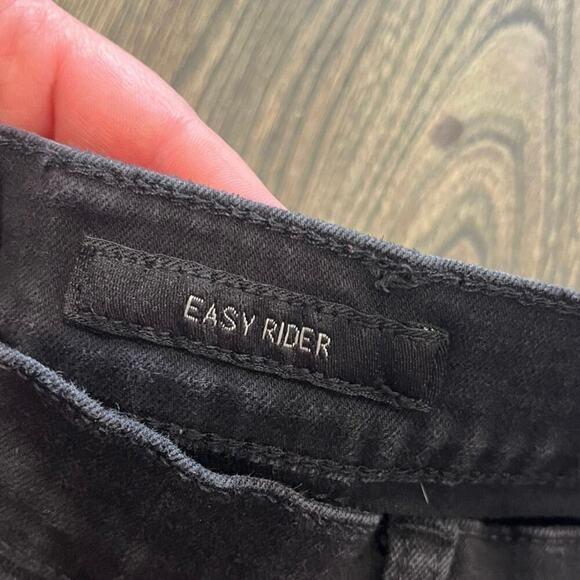 Lucky Brand Easy Rider Bootcut Jeans High Rise Denim Stretch Black Size 4/27 - Picture 6 of 12